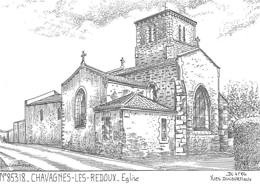 N 85318 - CHAVAGNES LES REDOUX - église